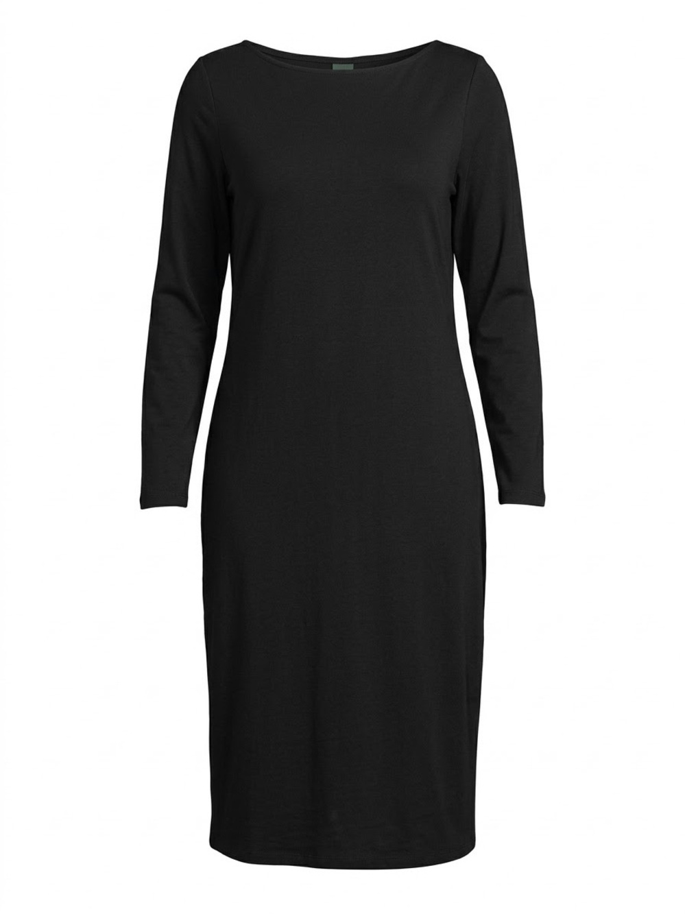 NWT Wild Fable Long Sleeve Boatneck Midi Dress Classic Black XL Minimalist Fall
